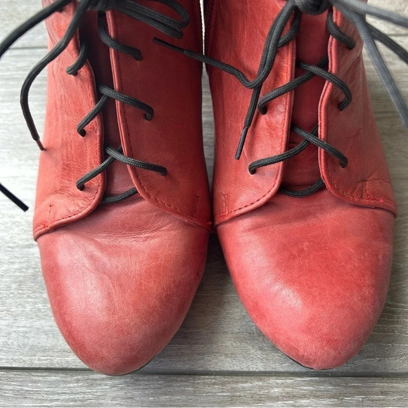 Claudia Laser Cutout Leather Fold Over Cuff Heeled Boots - Picture 11 of 16